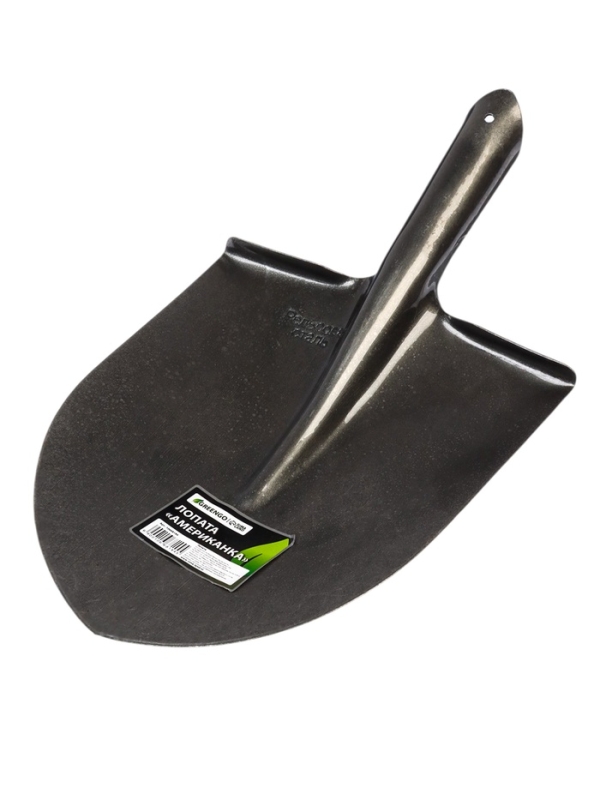 Лопата штыковая  Лопата штыковая "Американка" РЕЛЬСОВАЯ СТАЛЬ б/ч d=40мм  S503