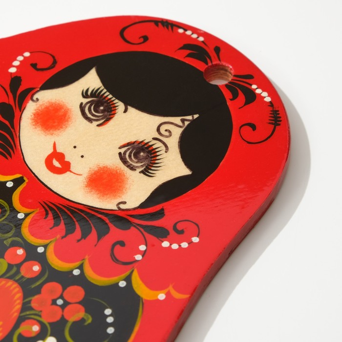 Доска разделочная «Матрёшка», 20×26 см, хохлома