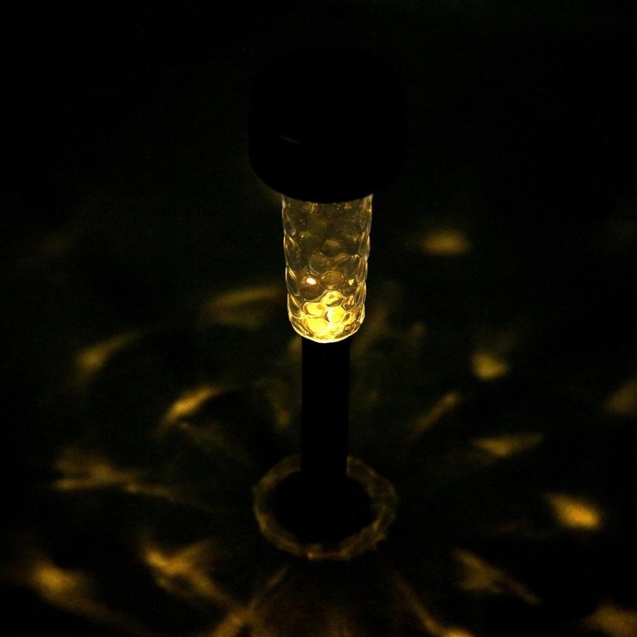 Садовый светильник на солнечной батарее «Трапеция», 5 × 34 × 5 см, 1 LED, свечение тёплое белое Садовый светильник на солнечной батарее «Трапеция», 5 × 34 × 5 см, 1 LED, свечение тёплое белое