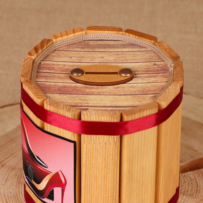 Бочка-копилка Бочка-копилка "На сумочку", 12х12х12 см