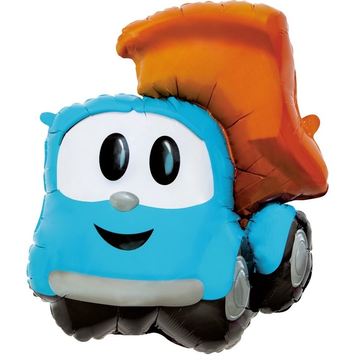 Шар фольгированный 28 Шар фольгированный 28" «Грузовичок Лёва», фигура, инд. упаковка