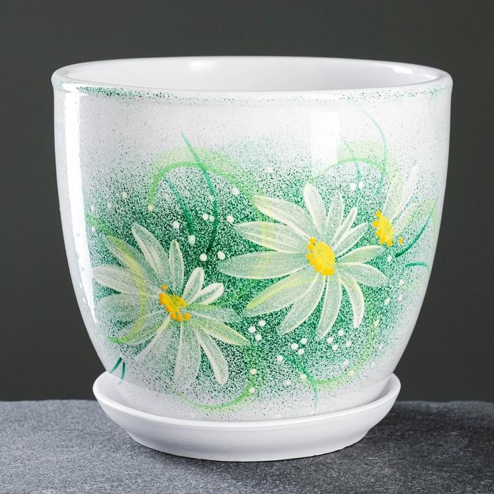 Горшок цветочный Гербера зеленая 2,5 л Горшок цветочный Гербера зеленая 2,5 л