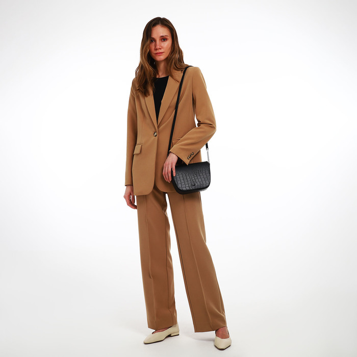 Cумка женская TEXTURA, мессенджер, маленький размер, цвет чёрный