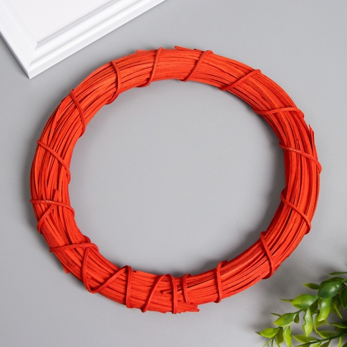 Кольцо ротанг для изготовления ловца снов Кольцо ротанг для изготовления ловца снов "Красный" d=20 см