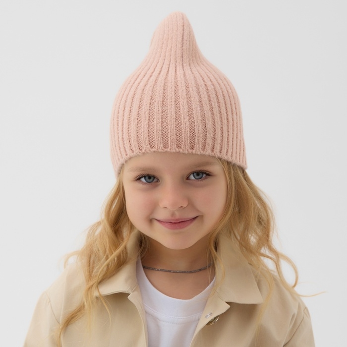 Шапка детская MINAKU р-р 50-52, цвет пудра Шапка детская MINAKU р-р 50-52, цвет пудра