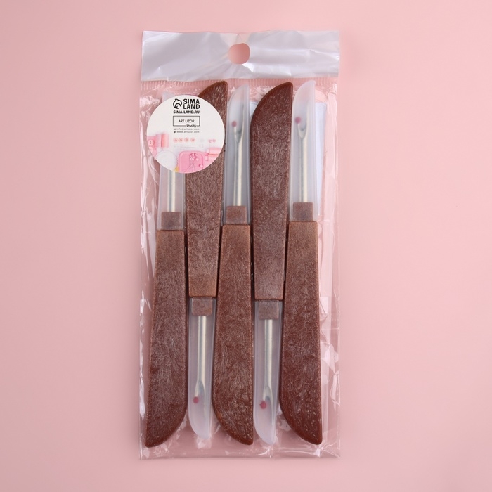 Вспарыватели с колпачками, 12,5 × 1,4 × 0,7 см, 5 шт, цвет коричневый Вспарыватели с колпачками, 12,5 × 1,4 × 0,7 см, 5 шт, цвет коричневый