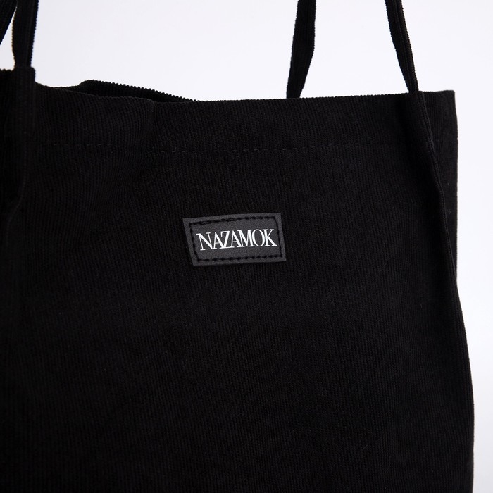 Шопер NAZAMOK, цвет чёрный, 40 х 35 см Шопер NAZAMOK, цвет чёрный, 40 х 35 см