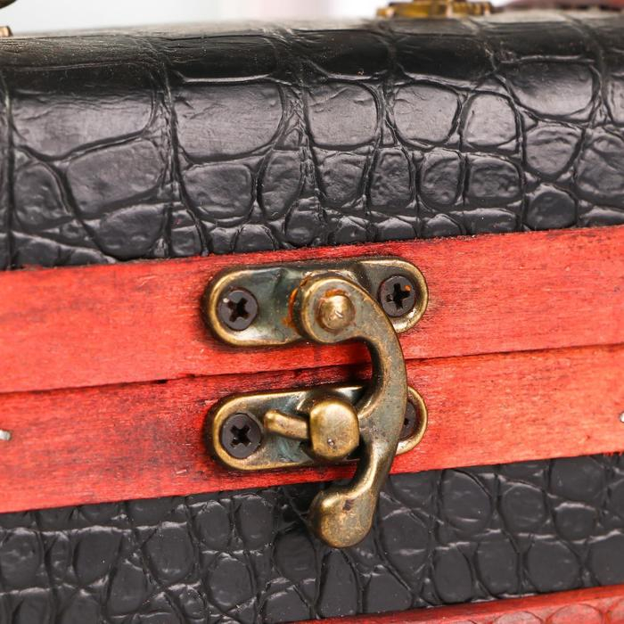 Шкатулка дерево "Рептилия" 12х8х8 см