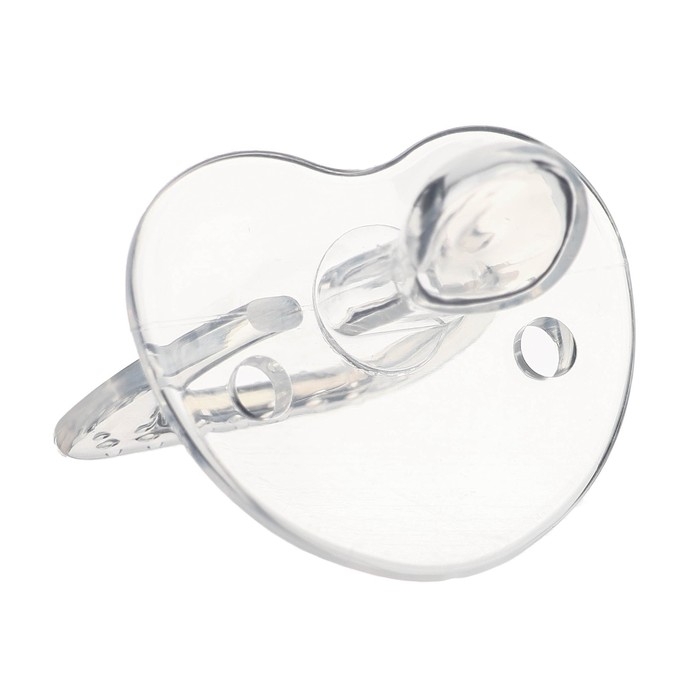 Соска - пустышка цельносиликоновая ортодонтическая, от 3 мес., цвет прозрачный Соска - пустышка цельносиликоновая ортодонтическая, от 3 мес., цвет прозрачный