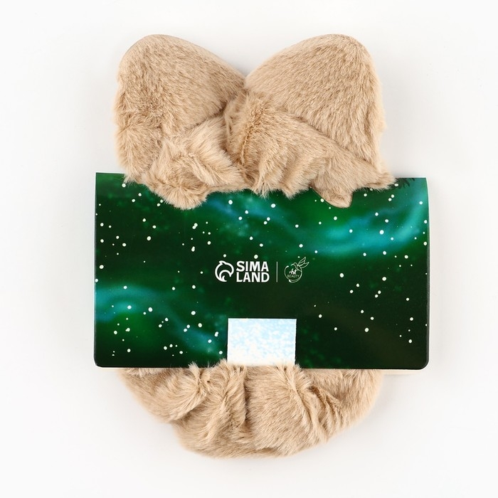 Резинка для волос пушистая с ушками новогодняя «Самой чудесной» на Новый год, скранч, диаметр 10 см Резинка для волос пушистая с ушками новогодняя «Самой чудесной» на Новый год, скранч, диаметр 10 см