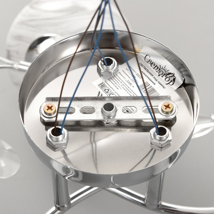 Люстра потолочная Грейс 3хE27 40Вт Хром Люстра потолочная Грейс 3хE27 40Вт Хром