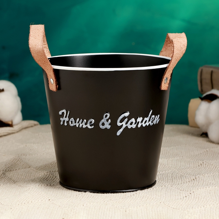 Кашпо "Элли" 13х12см, черное