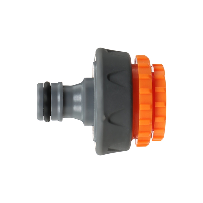 Штуцер, внутренняя резьба 1/2 Штуцер, внутренняя резьба 1/2"–3/4" – 1", быстросъёмное соединение, прорезиненный пластик, Greengo