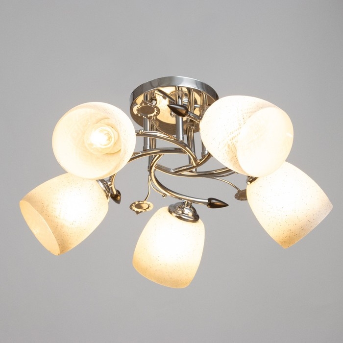 Люстра Люстра "Вега" 5х40Вт Е27 Хром МОДЕЛЬ: 2612357