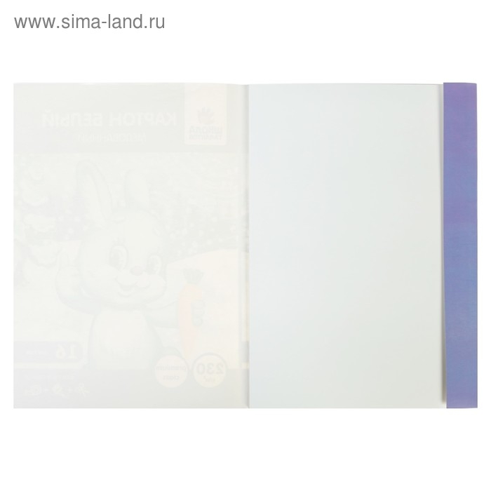 Картон белый мелованный А4, 16 листов, 230 г/м2 Картон белый мелованный А4, 16 листов, 230 г/м2