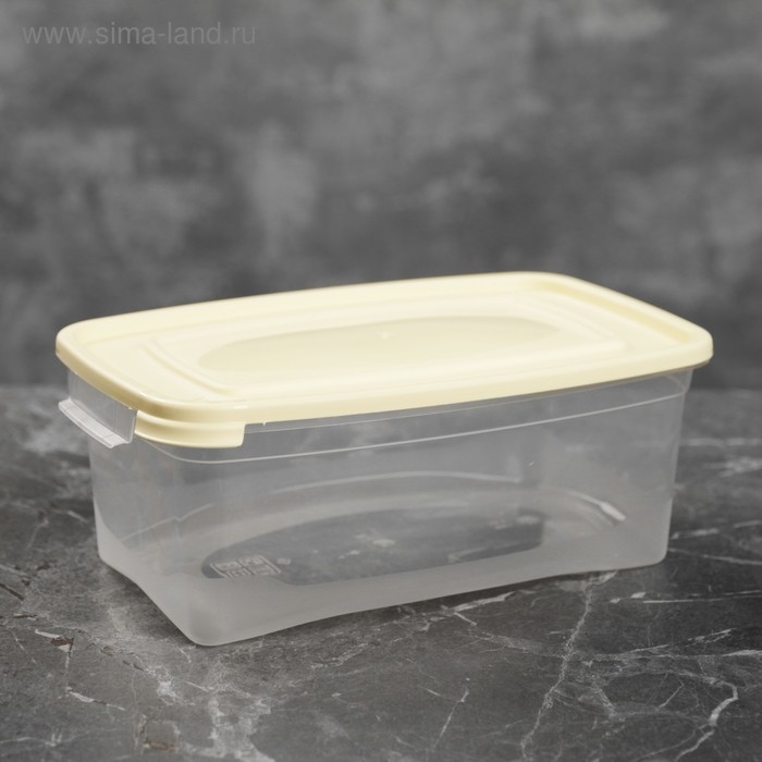 Контейнер для продуктов «Каскад», 1 л, прозрачный, крышка микс Контейнер для продуктов «Каскад», 1 л, прозрачный, крышка микс