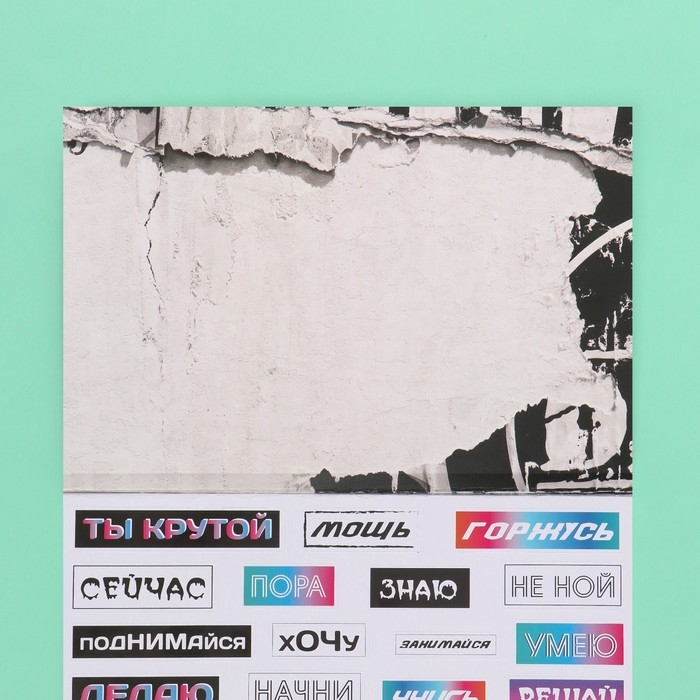 Наклейки в книжке Наклейки в книжке "Мотивация на стиле" + 3 фона 20,7х14,2 см