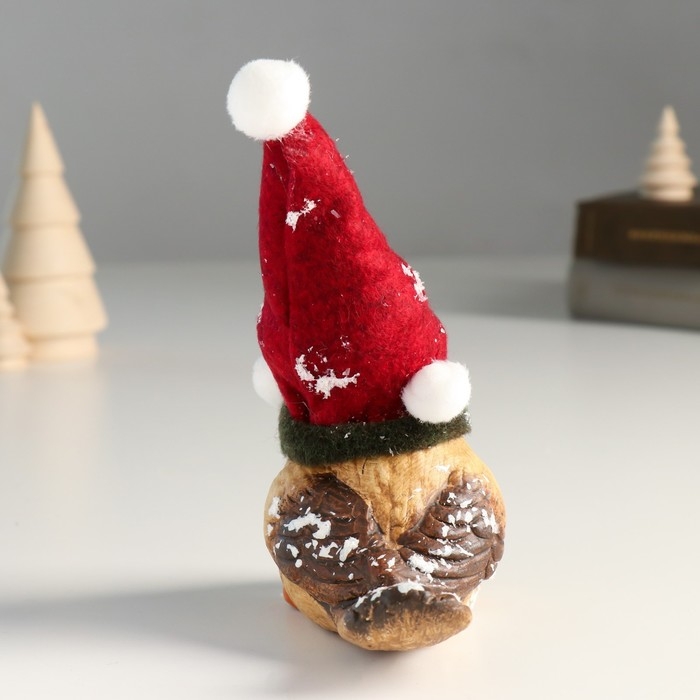 Сувенир керамика "Воробышек в шапке-колпаке и шарфике" 11х6,5х10 см