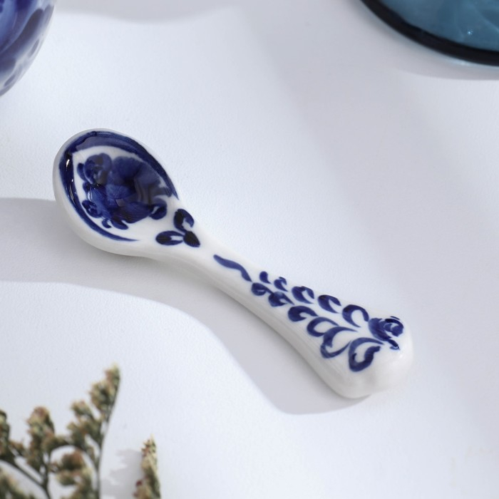 Солонка &laquo;Кот&raquo;, гжель