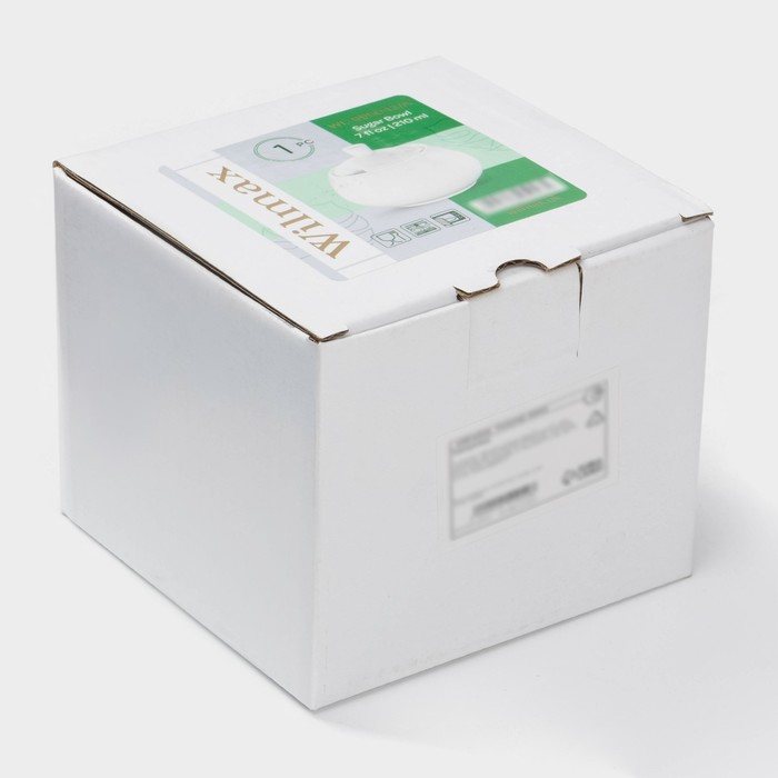 Сахарница фарфоровая с крышкой Wilmax, 210 мл, цвет белый Сахарница фарфоровая с крышкой Wilmax, 210 мл, цвет белый