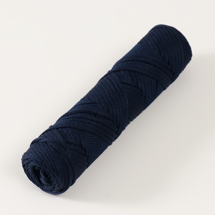 Шнур полиэфирный 3 мм 75м/125±5 гр (Нэйви) Шнур полиэфирный 3 мм 75м/125±5 гр (Нэйви)