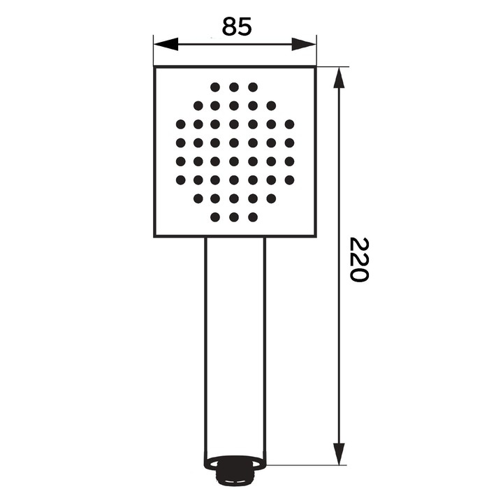 Душевая лейка ZEIN Z0204, пластик, 1 режим, цвет хром Душевая лейка ZEIN Z0204, пластик, 1 режим, цвет хром