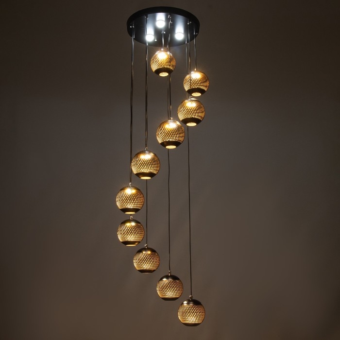 Каскад Каскад "Билли" 10LED+3LED 79Вт ПДУ черный 40х40х200см BayerLux