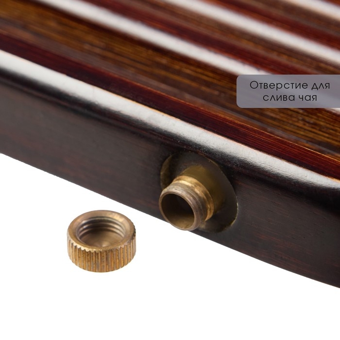 Поднос для чайной церемонии, чабань, 50 х 15 х 2 см, бамбук Поднос для чайной церемонии, чабань, 50 х 15 х 2 см, бамбук