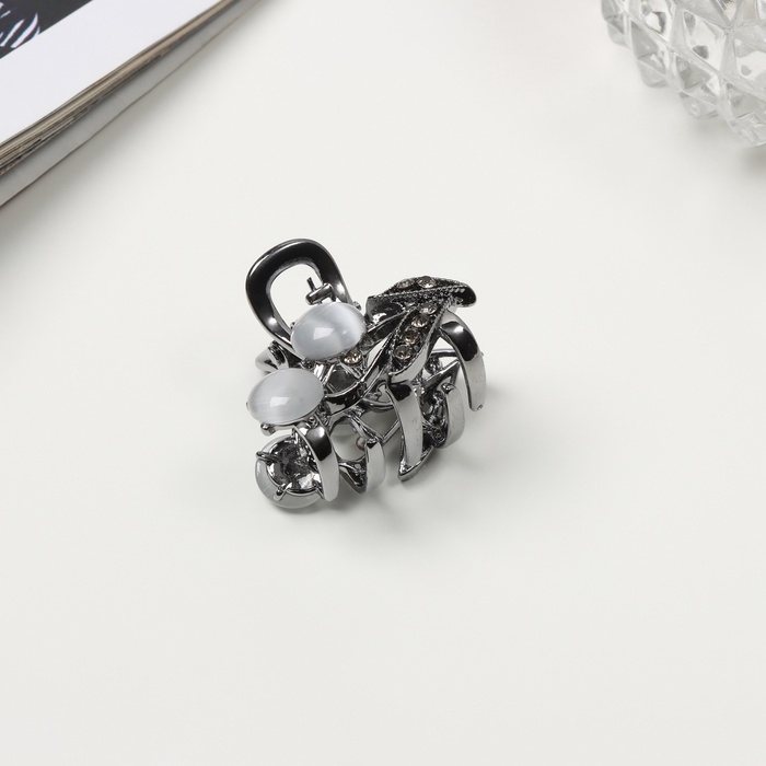 Краб для волос "Ширли стиль" веточка, 2,5 см, чёрный