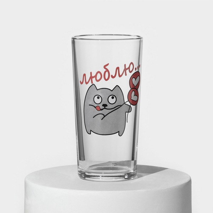 Набор стаканов «Люблю», для коктейля, 250 мл, 6 шт, рисунок МИКС Набор стаканов «Люблю», для коктейля, 250 мл, 6 шт, рисунок МИКС