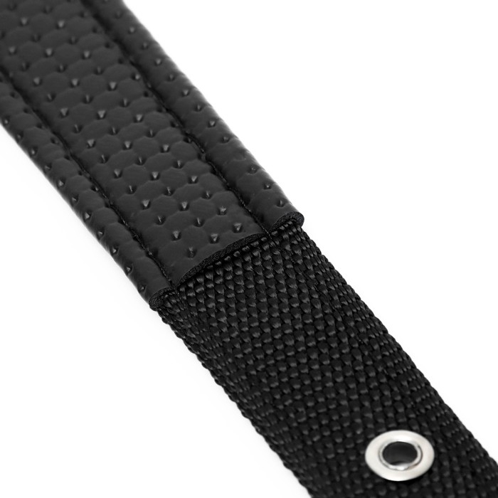 Ошейник Ошейник "Комфорт" комбинированный, 55 х 2,5 см, ОШ 40-50 см, чёрный