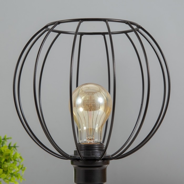 Настольная лампа Настольная лампа "Руана" 1х40Вт Е27 черный RISALUX