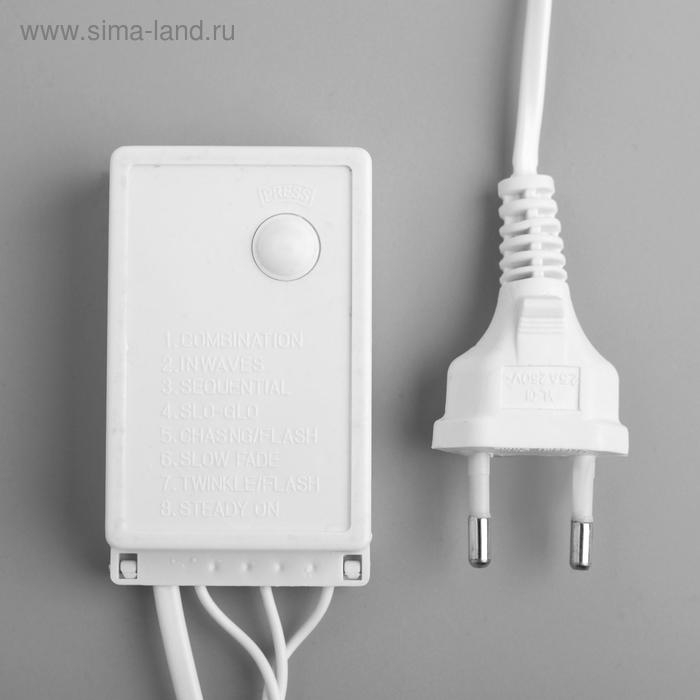 Гирлянда «Нить» 20 м, IP44, белая нить, 200 LED, свечение белое, 8 режимов, 220 В Гирлянда «Нить» 20 м, IP44, белая нить, 200 LED, свечение белое, 8 режимов, 220 В