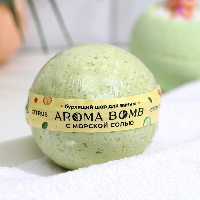 Бомбочка для ванн Aroma Soap Citrus, 130 г Бомбочка для ванн Aroma Soap Citrus, 130 г