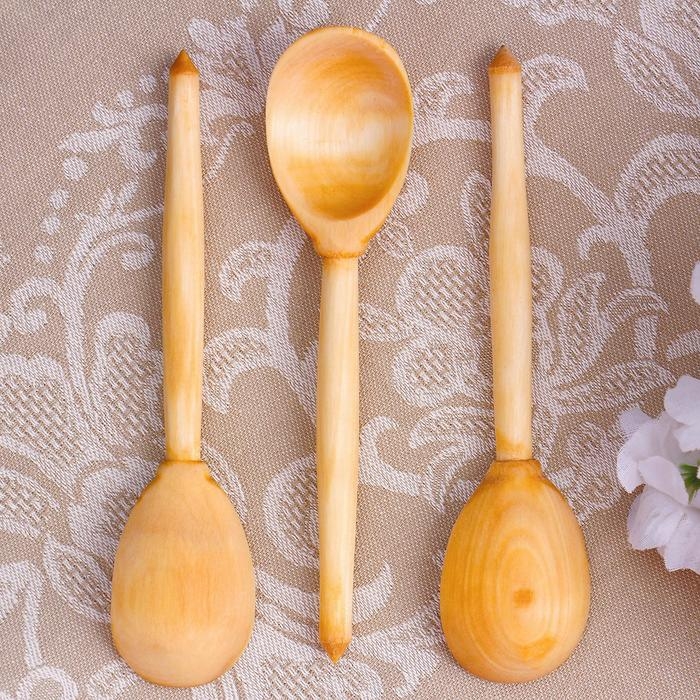 Ложка деревянная, чайная, варёная Ложка деревянная, чайная, варёная