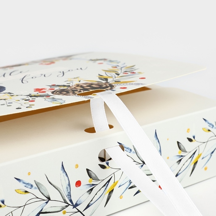 Коробка подарочная новогодняя складная «Волшебного Нового года», 20 х 18 х 5 см, Новый год Коробка подарочная новогодняя складная «Волшебного Нового года», 20 х 18 х 5 см, Новый год