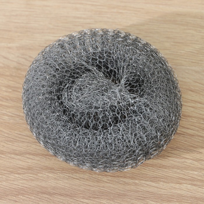 Губка для посуды металлическая Raccoon, плетёная, оцинкованная, 40 гр Губка для посуды металлическая Raccoon, плетёная, оцинкованная, 40 гр