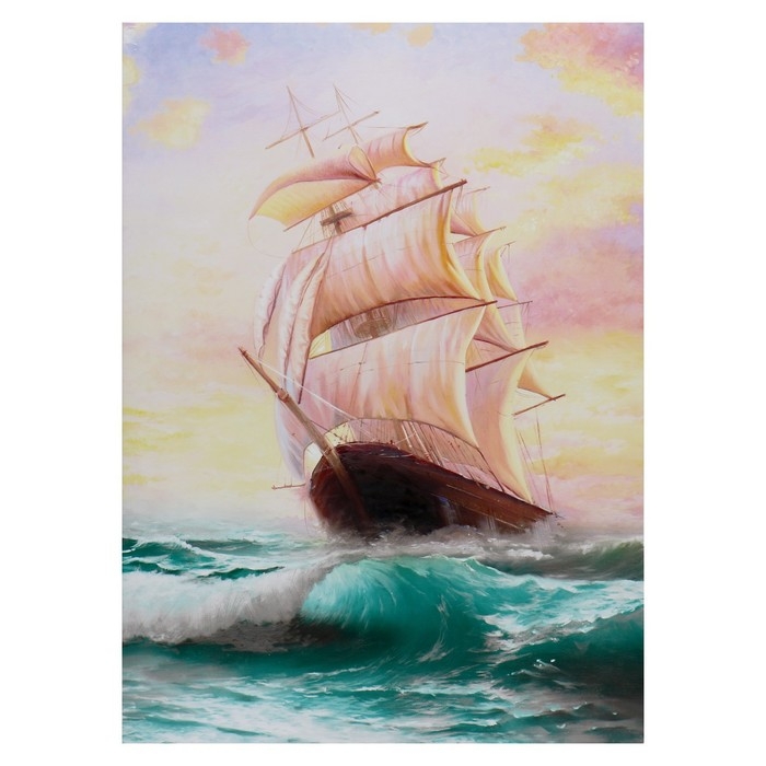 Картина-холст на подрамнике Картина-холст на подрамнике "По волнам" 50х70 см