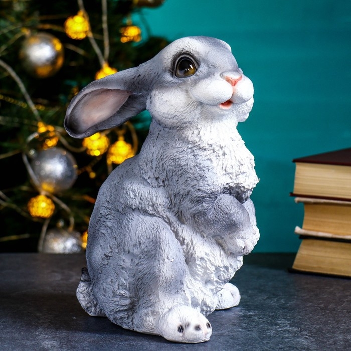 Садовая фигура  Садовая фигура "'Зайка-лапочка', 17х18х24см