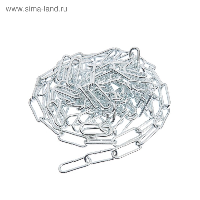 Цепь длиннозвенная ТУНДРА krep, DIN763, диаметр 3 мм, сварная, оцинкованная, 3 м Цепь длиннозвенная ТУНДРА krep, DIN763, диаметр 3 мм, сварная, оцинкованная, 3 м