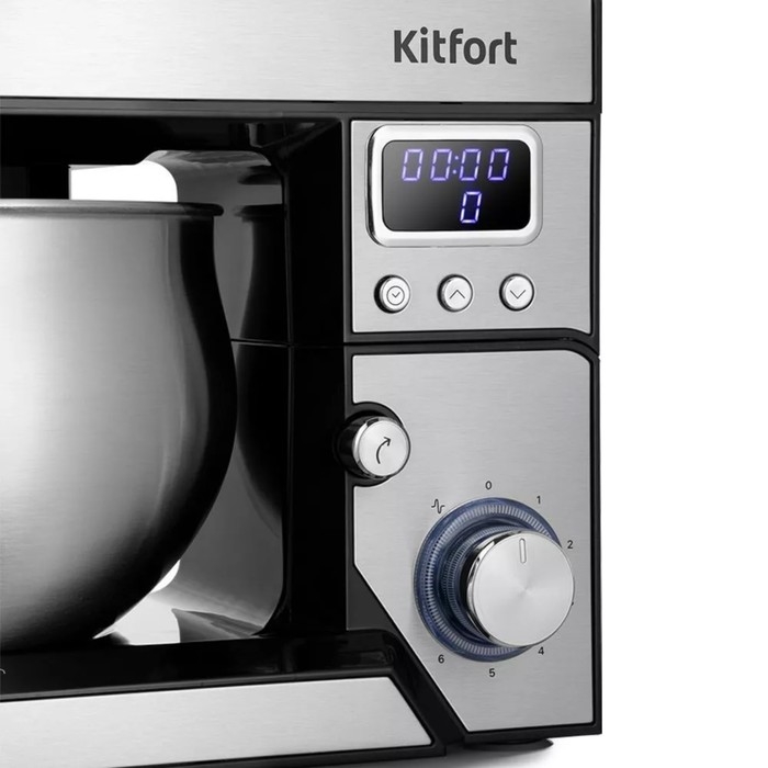 Миксер Kitfort КТ-3470, планетарный, 700 Вт, 4 л, 6 скоростей, чёрно-серебристый Миксер Kitfort КТ-3470, планетарный, 700 Вт, 4 л, 6 скоростей, чёрно-серебристый