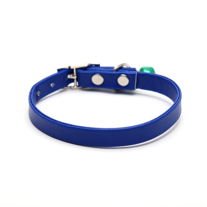 Ошейник матовый с бубенчиком, 30 х 1 см, микс цветов Ошейник матовый с бубенчиком, 30 х 1 см, микс цветов