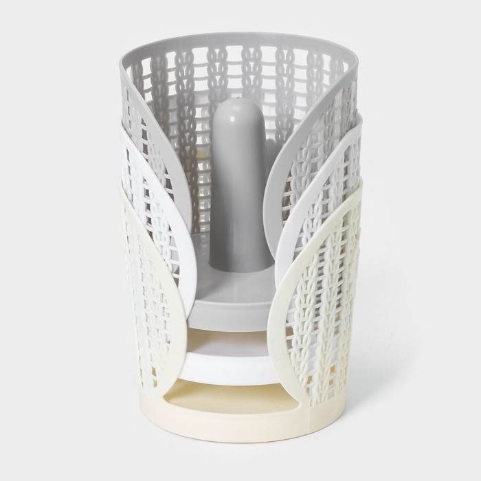 Держатель для бумажных полотенец «Вязание», 13,5×14 см, цвет МИКС