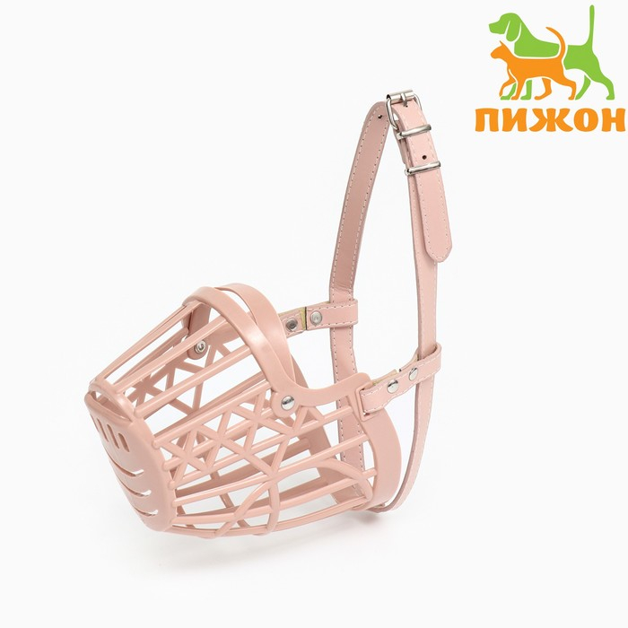 Намордник пластиковый №7 с ошейником из эко кожи ОМ 38 см ДН 14 см ОШ 55-72 см Намордник пластиковый №7 с ошейником из эко кожи ОМ 38 см ДН 14 см ОШ 55-72 см