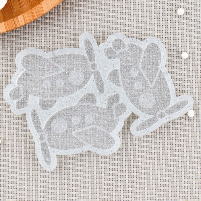 Силиконовый молд для леденцов и шоколада «Самолетик», 7×4,5 см, цвет прозрачный Силиконовый молд для леденцов и шоколада «Самолетик», 7×4,5 см, цвет прозрачный