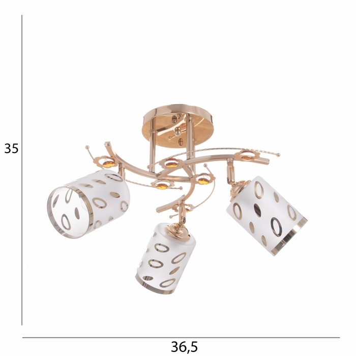 Люстра Люстра "Адди" 3х40Вт Е27 Золото МОДЕЛЬ: 2638726