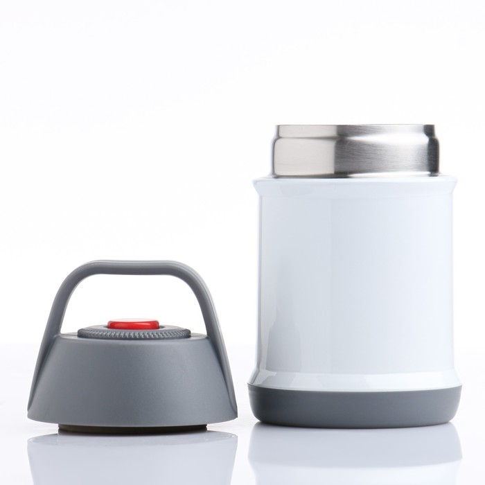 Термос для еды, 450 мл, сохраняет тепло 12 часов, 9 см х 9 см х 17,5 см, белый Термос для еды, 450 мл, сохраняет тепло 12 часов, 9 см х 9 см х 17,5 см, белый