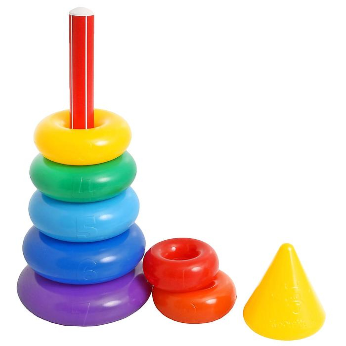 Пирамидка, 7 колец с конусом Пирамидка, 7 колец с конусом