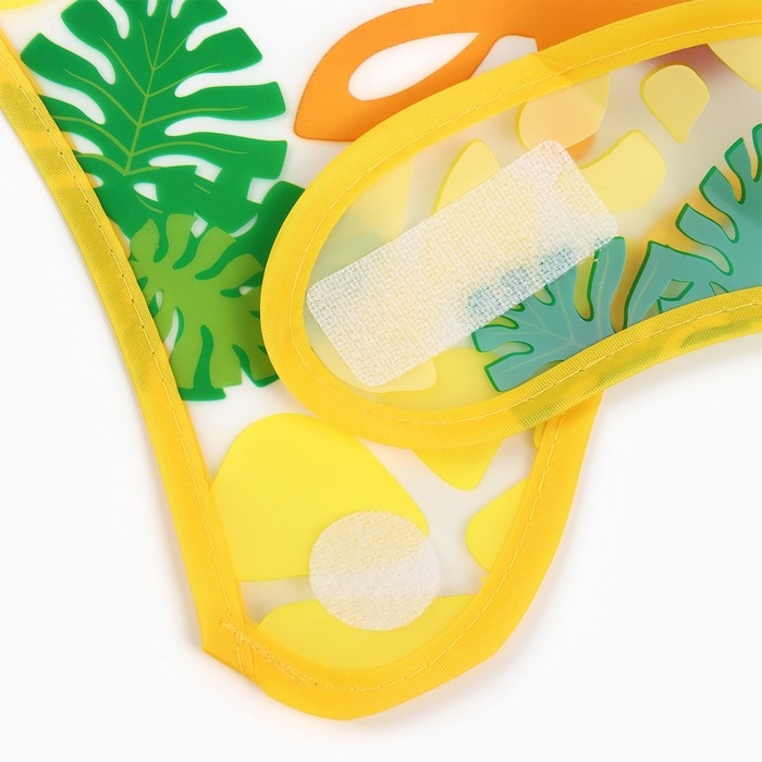 Нагрудник для кормления «Жирафик Лило» непромокаемый на липучке, с карманом Нагрудник для кормления «Жирафик Лило» непромокаемый на липучке, с карманом