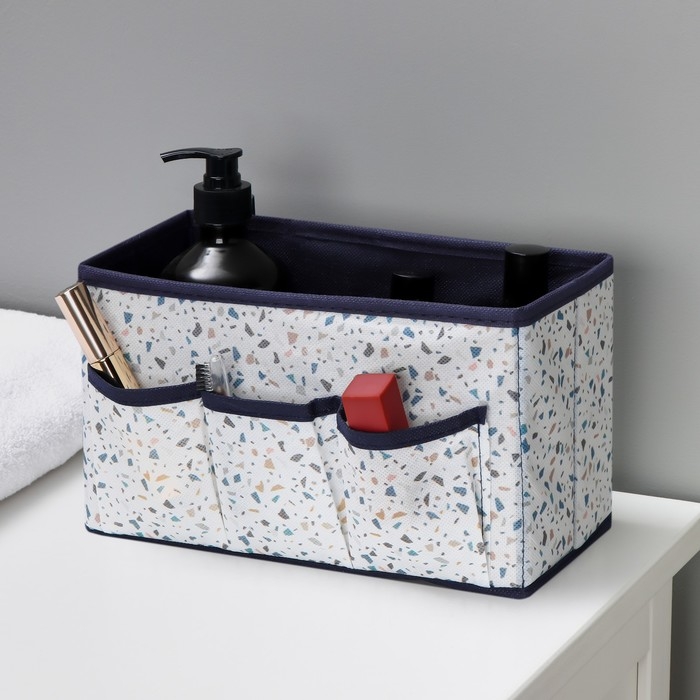 Органайзер для мелочей Доляна «Мармелад», 3 кармана, 25×12×15 см, цвет белый Органайзер для мелочей Доляна «Мармелад», 3 кармана, 25×12×15 см, цвет белый